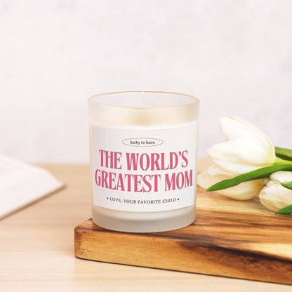 Mother's Day Candle - World's Greatest Mom