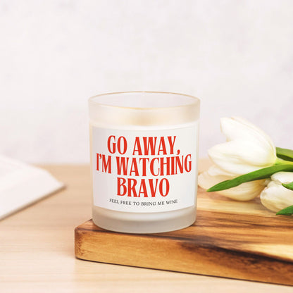 Bravo Lover Candle - Go Away, I'm Watching Bravo