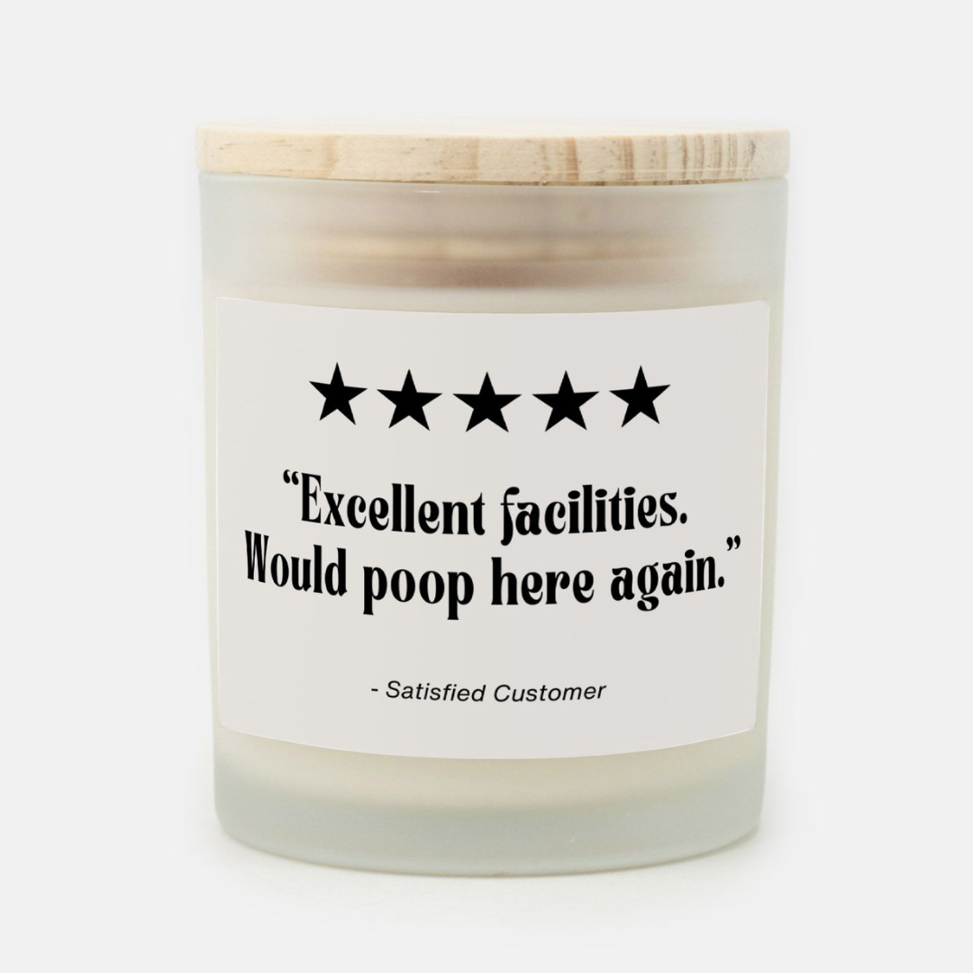 Bathroom Candle - Would Poop Here Again