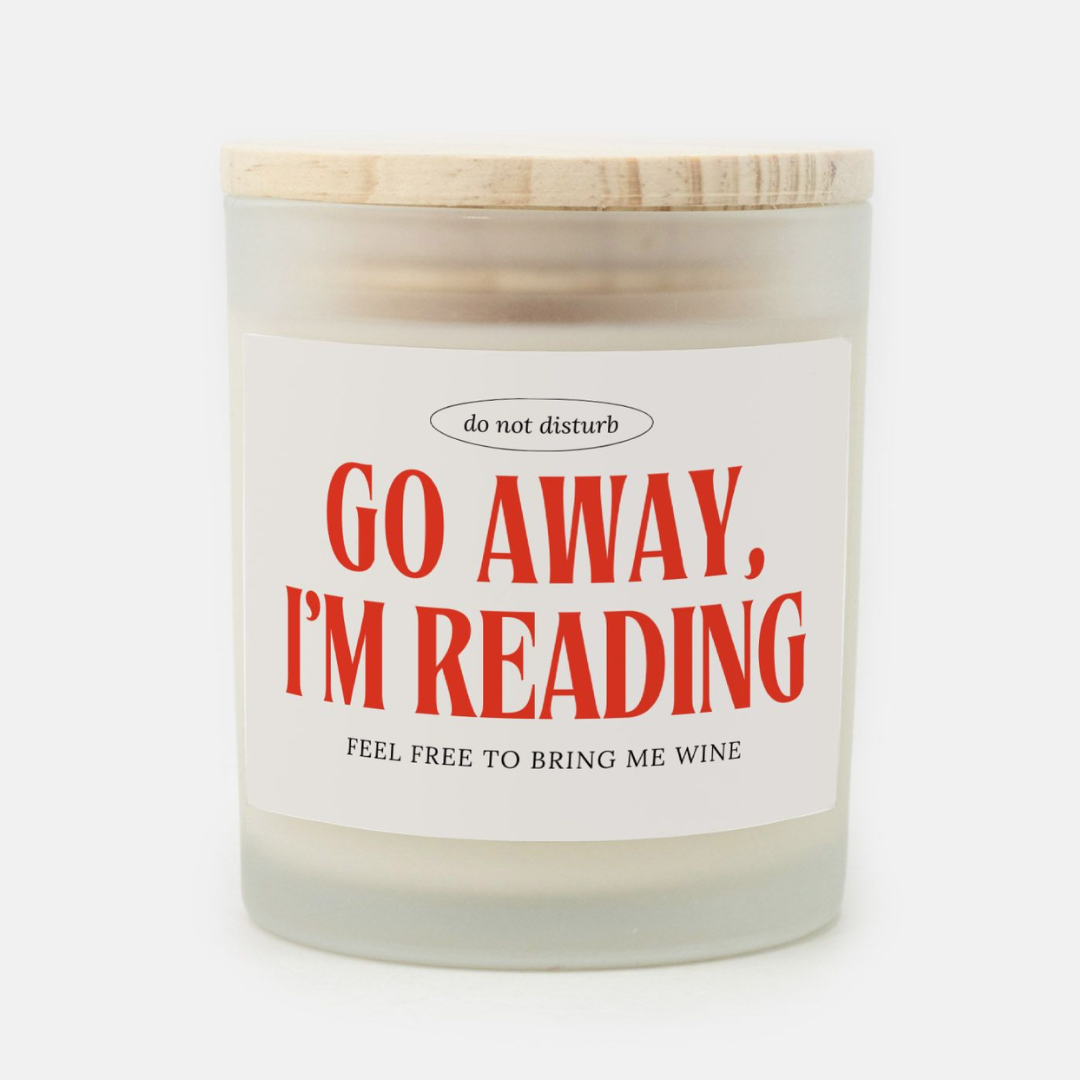 Book Lover Candle - Go Away I'm Reading