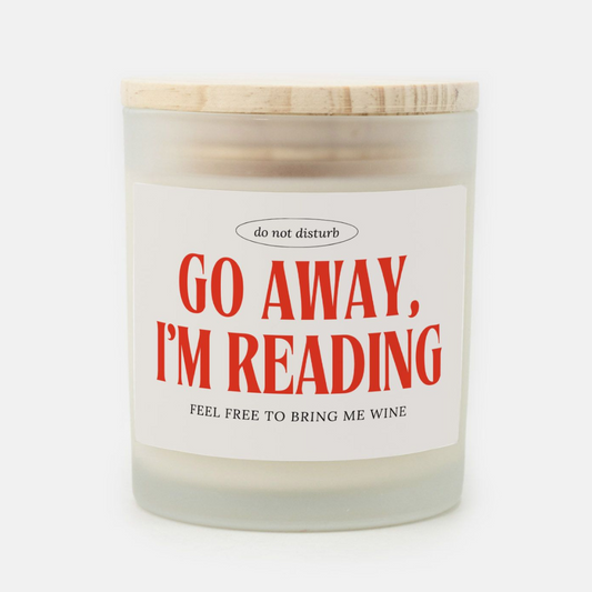 Book Lover Candle - Go Away I'm Reading