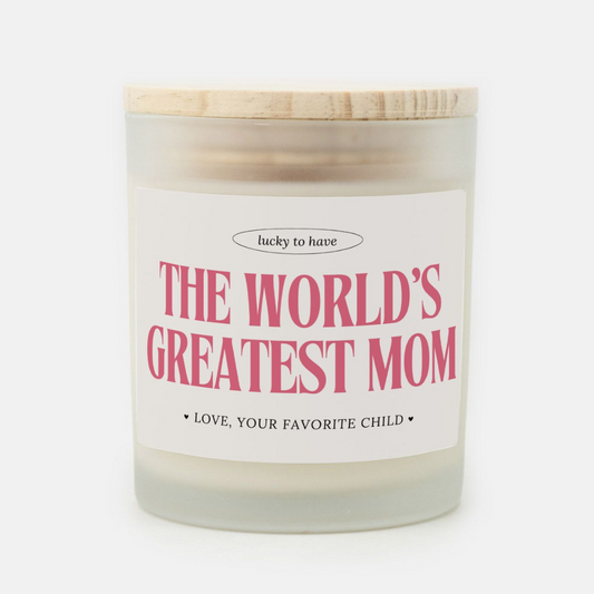 Mother's Day Candle - World's Greatest Mom