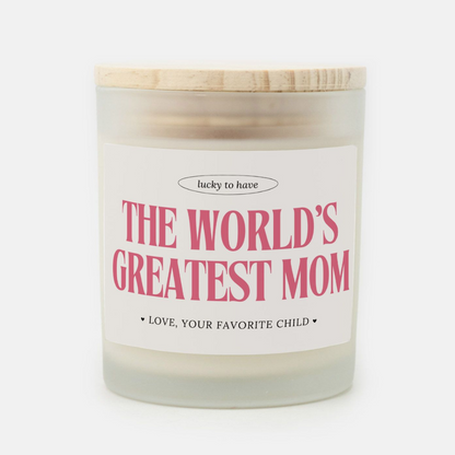 Candle for Mom - World's Greatest Mom