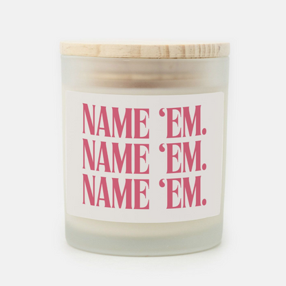 Bravo Lover Candle - Name 'Em